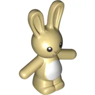 Animal, Rabbit / Bunny with Face and White Fur Print
