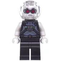 Mr. Freeze in Pearl Dark Gray Outfit, with Red Goggles, and Neck Bracket