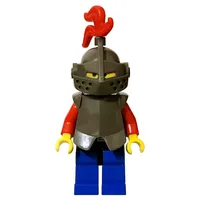 Knight (Breastplate on Blue) - Blue Legs, Armor, Red Plume