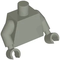 Torso, Light Gray Arms and Hands [Plain]