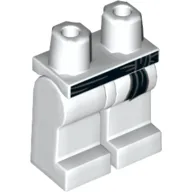 Hips and White Legs with Black Sash Tied on the Right Print