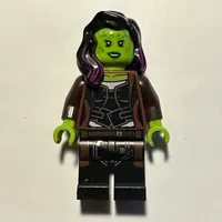 Gamora in Long Reddish Brown Coat