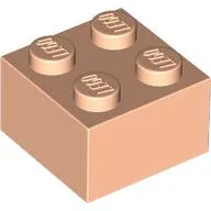 Brick 2 x 2 with Face, Closed Eyes, Tongue print