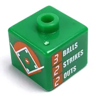 Pen Bead, Square with Baseball Diamond, Score Board Print