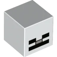 Minifig Head Special, Cube with Skeleton Face Print