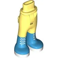 Minidoll Hips and Layered Skirt [Thin Hinge] [Plain] with Medium Azure Boots, White Laces print