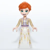 Anna - Tan Shirt, White Dress