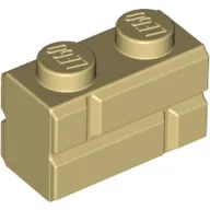 Brick Special 1 x 2 with Masonry Brick Profile