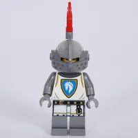 Knight, Female, White Tunic, Helmet with Red Plume