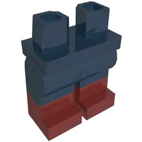 Hips with Dark Blue Legs and Dark Red Boots Pattern with Notch on Sides Print (Marceline)