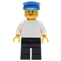 Man - White Torso, Black Legs, Blue Cap