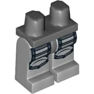 Hips and Light Bluish Gray Legs with Armor Plates Print