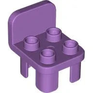 Duplo Chair with 4 Studs and Rounded Back