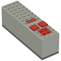 Battery Box, 9V 4 x 14 x 4 with Dark Gray Base [Complete Assembly]