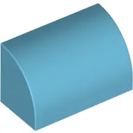 Brick Curved 1 x 2 x 1 No Studs