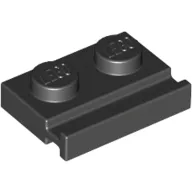 Plate Special 1 x 2 with Door Rail