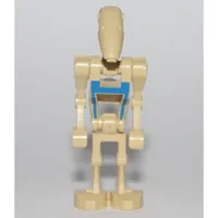 Battle Droid Pilot, Blue Printed Torso, Two Bent Arms