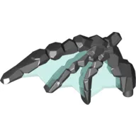 Creature Body Part, Wing, Rocky with Smooth Trans-Light Blue Membranes Pattern