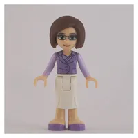 Ms. Stevens - Medium Lavender Shirt, White Dress