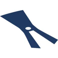 Neckwear Cape / Robe, Split in Front, Long with Blue Sides