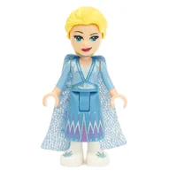 Elsa - Medium Blue Skirt, Glitter Cape