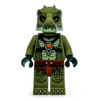Crocodile Warrior with Yellowish Green Jaw