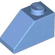 Brick Sloped 45° 2 x 1 with Bottom Pin