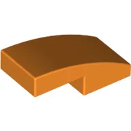Slope Curved 2 x 1 No Studs [1/2 Bow]
