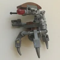 Droideka / Destroyer Droid, Reddish Brown Shell, Flat Silver Legs