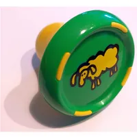 Music Builder Sound Plug with Yellow Base and Yellow Sheep Print