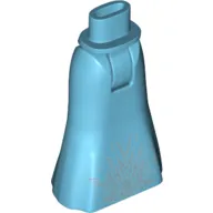 Minidoll Hips and Full Length Skirt with Metallic Silver Ice Crystal Wide Print