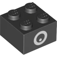 Brick 2 x 2 with Eye Print (Chain Chomp)