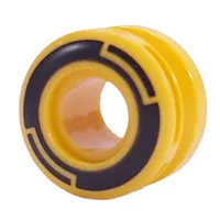 Wheel 11 x 8 with Center Groove, One Smooth Side with Black Circles print