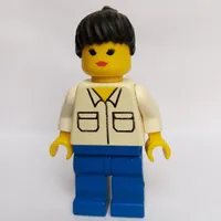 Woman - White Torso/Shirt, Blue Legs