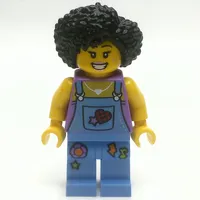 Street Musician, Medium Blue Overalls