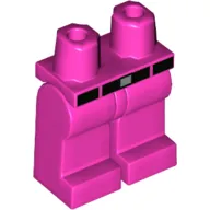 Hips and Dark Pink Legs with Black Belt with Silver Buckle Print