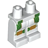 Hips and White Legs with Green Straps, Gold Trim Print