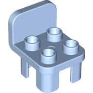 Duplo Chair with 4 Studs and Rounded Back