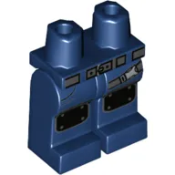 Hips and Dark Blue Legs with Gray Belt, Strap, Kneecaps