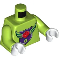 Torso MBA Level 1 Logo Print, Lime Arms, White Hands