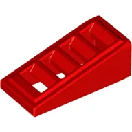Brick Sloped 18° 2 x 1 x 2/3 with 4 Slots / Grate