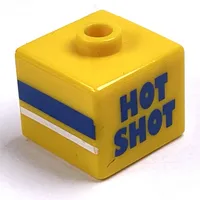 Pen Bead, Square with 'HOT SHOT', 'SCORE!' and '23' Print
