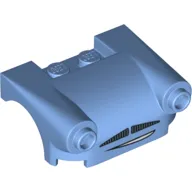 Vehicle Body, Wheel Arch / Mudguard 3 x 4 with Headlights, Moustache Grille and Smile Print