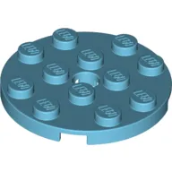 Plate Round 4 x 4 with Pin Hole