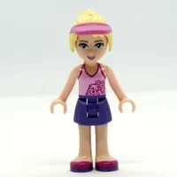 Stephanie - Bright Pink Top, Dark Purple Skirt