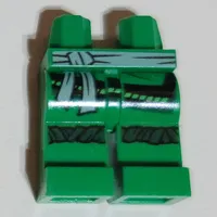 Hips and Green Legs with Light Bluish Gray Belt Sash, and Dark Green Knee Wraps Print