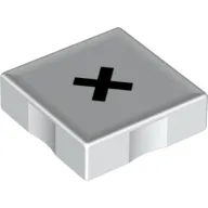 Duplo Tile 2 x 2 with Multiplication ( 'x' ) Print