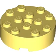 Brick Round 4 x 4 Centre Hole