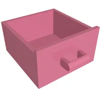 Cupboard 4 x 4 x 4 Drawer, Open Handle