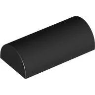 Brick Curved 2 x 4 Double, No Studs, without Groove